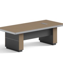 Conference Table / Meeting Table (MY-02H24) Teak & Charcoal Grey