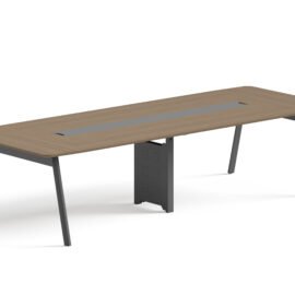 Conference Table / Meeting Table (MY-03H32) Teak & Charcoal Grey